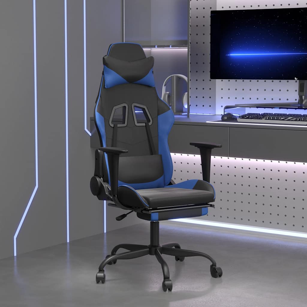 Scaun De Gaming De Masaj, , Piele Ecologică
