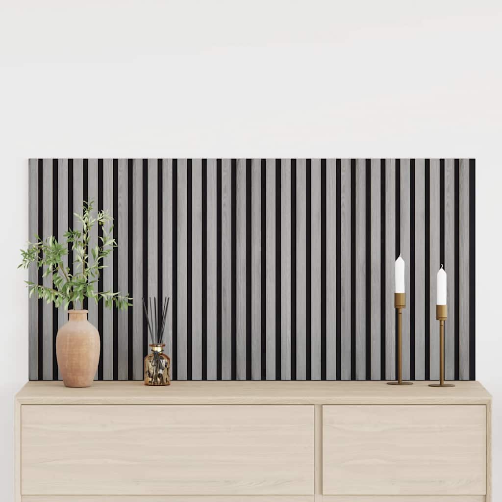 Panouri Acustice De Perete 2 Buc Șipci 60,5X60 Cm Furnir Stejar