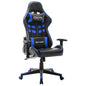 Scaun Gaming Cu Suport Picioare, Negru/Oranj, Piele Ecologică