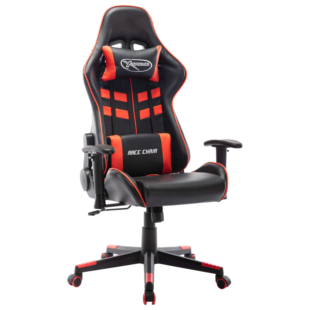 Scaun Gaming Cu Suport Picioare, Negru/Oranj, Piele Ecologică