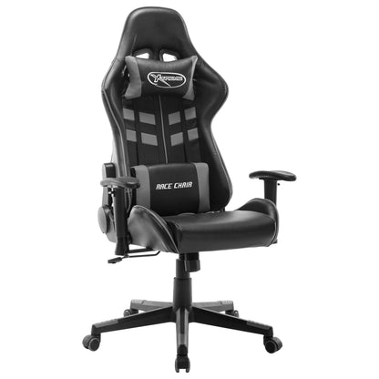 Scaun Gaming Cu Suport Picioare, Negru/Oranj, Piele Ecologică