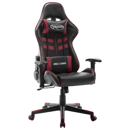 Scaun Gaming Cu Suport Picioare, Negru/Oranj, Piele Ecologică