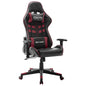 Scaun Gaming Cu Suport Picioare, Negru/Oranj, Piele Ecologică