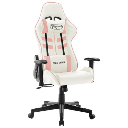 Scaun Gaming Cu Suport Picioare, Negru/Oranj, Piele Ecologică