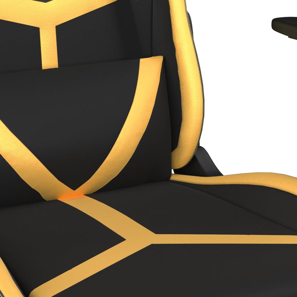 Scaun De Gaming De Masaj, , Piele Ecologică