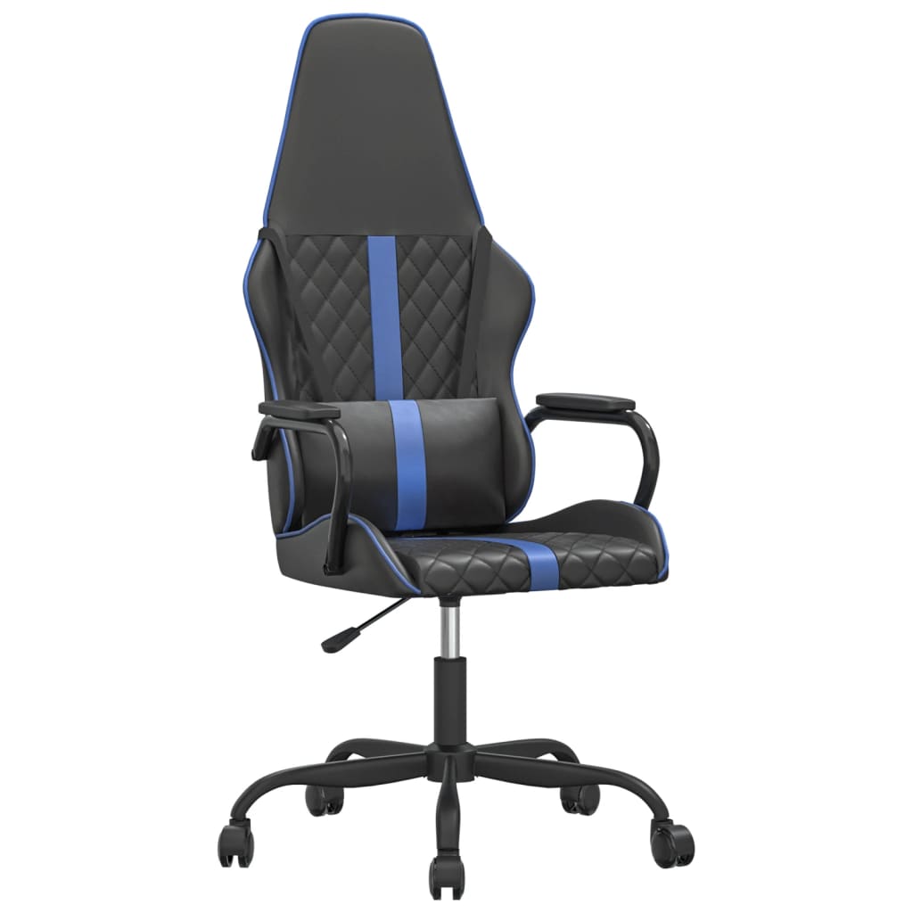 Scaun De Gaming De Masaj, Negru Și , Piele Ecologică