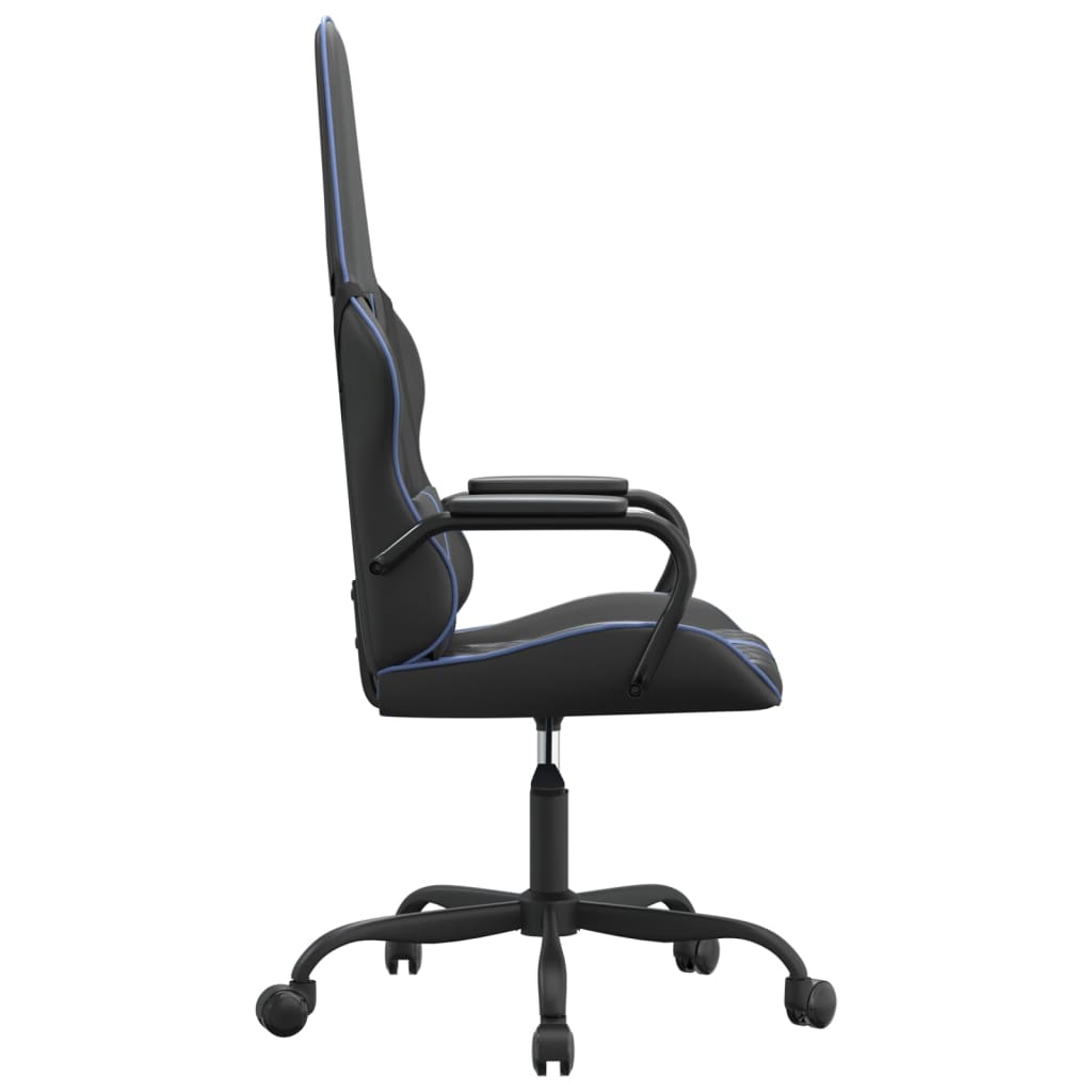 Scaun De Gaming De Masaj, Negru Și , Piele Ecologică