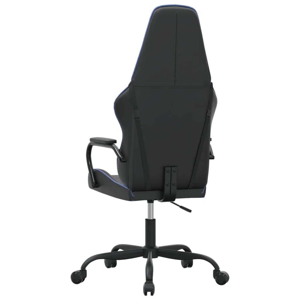 Scaun De Gaming De Masaj, Negru Și , Piele Ecologică