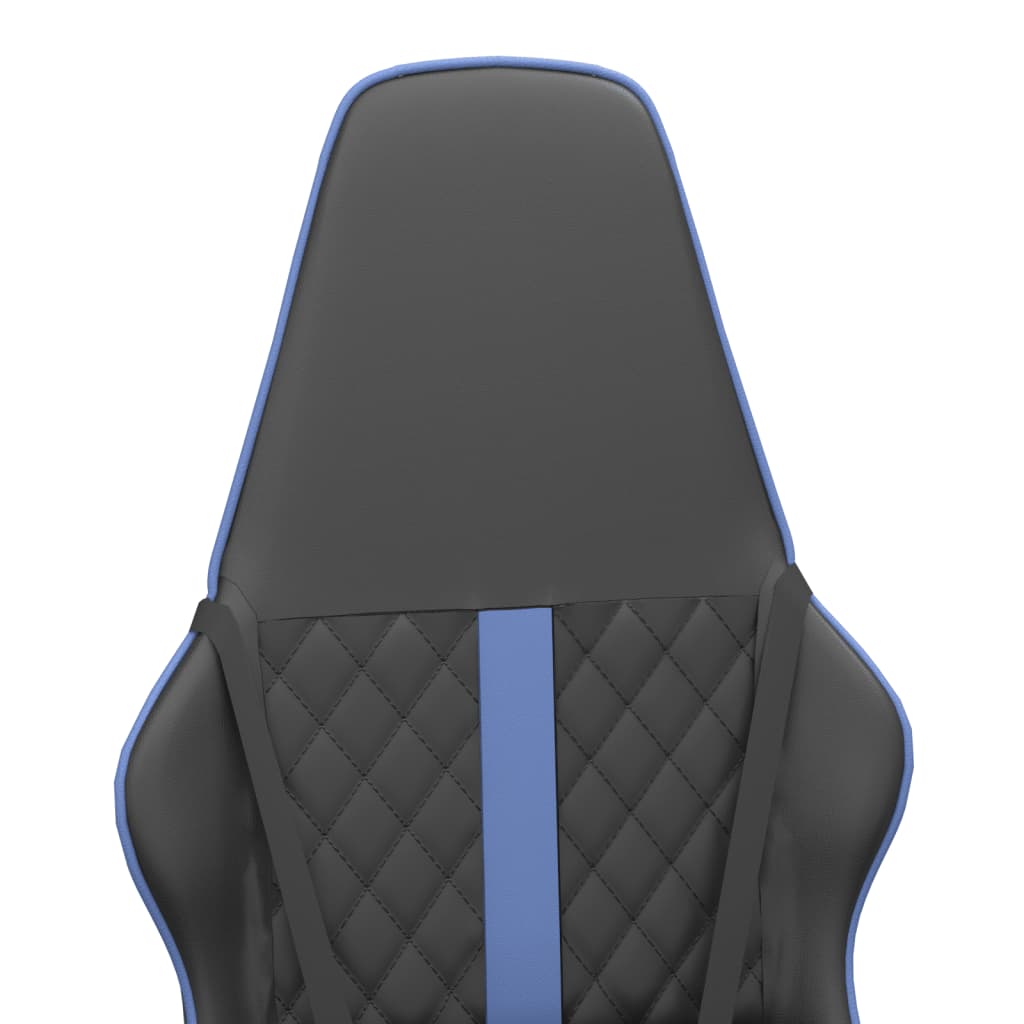 Scaun De Gaming De Masaj, Negru Și , Piele Ecologică