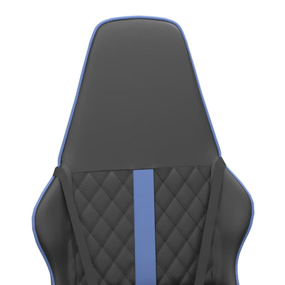 Scaun De Gaming De Masaj, Negru Și , Piele Ecologică