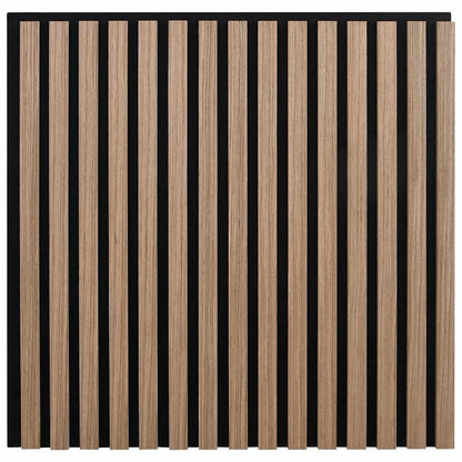 Panouri Acustice De Perete 2 Buc Șipci 60,5X60 Cm Furnir Stejar