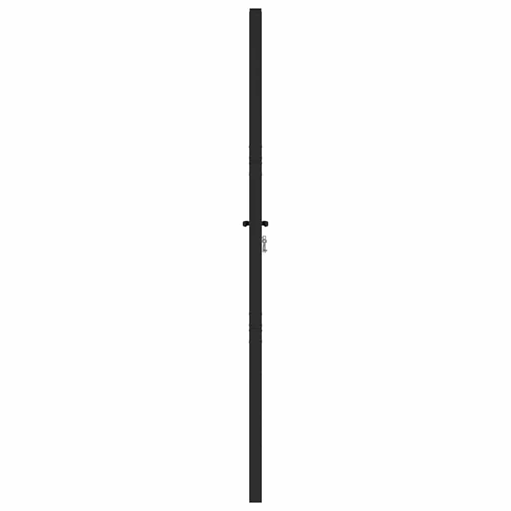 Poarta De Gradina Incuiata Neagra Aluminiu