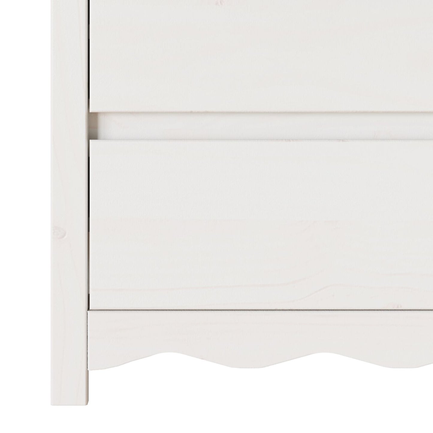Comodă  &quot;&quot;Drammen&quot;&quot; Alb 111X43X73,5 Cm Lemn Masiv Pin