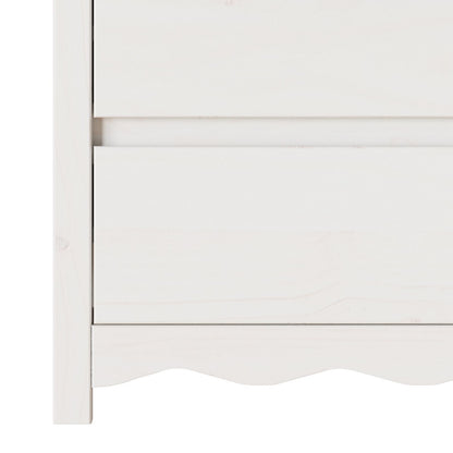 Comodă  &quot;&quot;Drammen&quot;&quot; Alb 111X43X73,5 Cm Lemn Masiv Pin