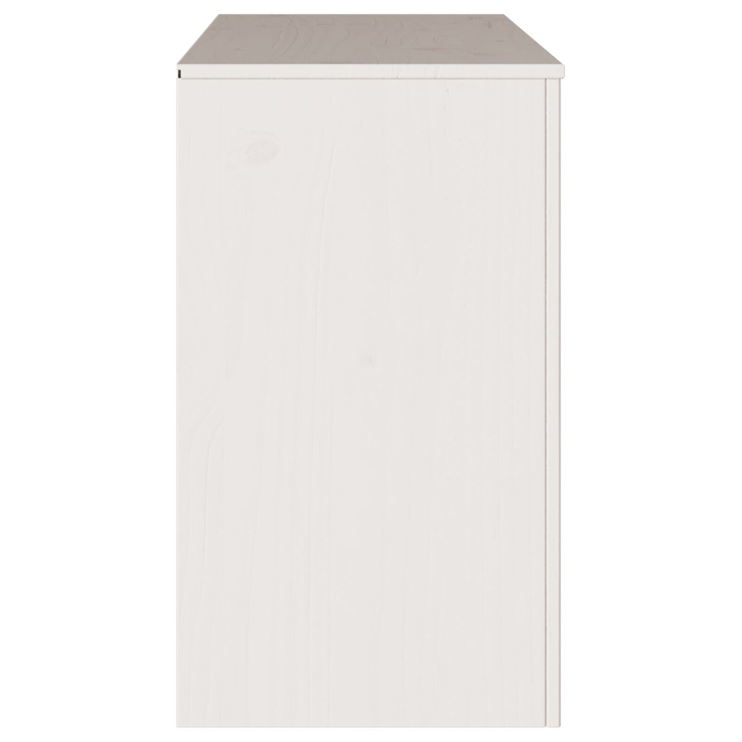 Comodă  &quot;&quot;Drammen&quot;&quot; Alb 111X43X73,5 Cm Lemn Masiv Pin