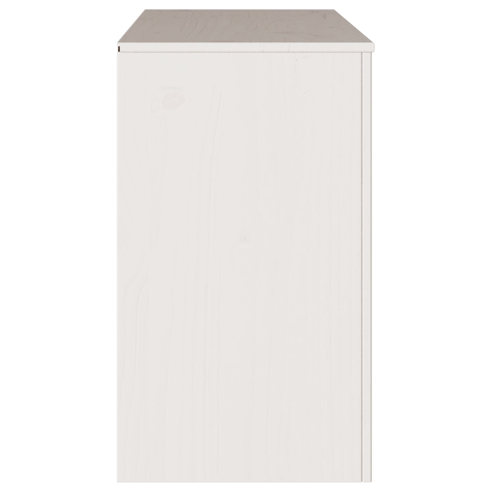 Comodă  &quot;&quot;Drammen&quot;&quot; Alb 111X43X73,5 Cm Lemn Masiv Pin