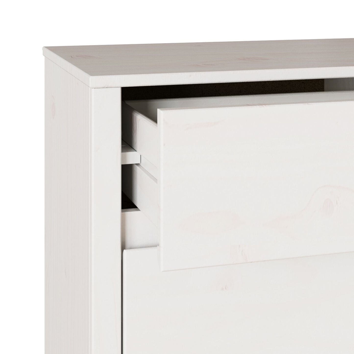 Comodă  &quot;&quot;Drammen&quot;&quot; Alb 111X43X73,5 Cm Lemn Masiv Pin