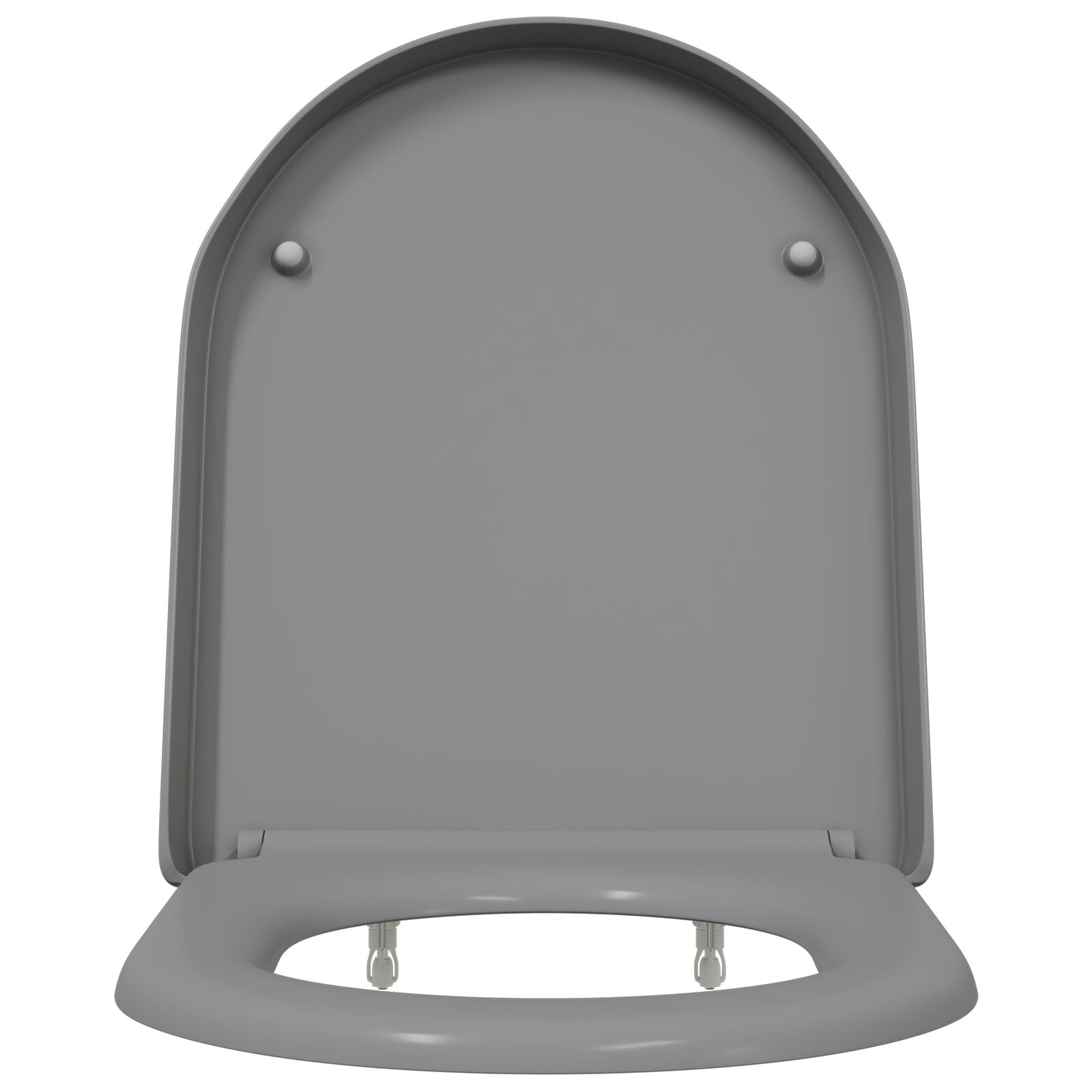 Scaun De Toaletă Cu Eliberare Rapidă  Cu Închidere Ușoară Duroplast Gri