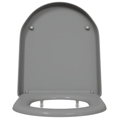 Scaun De Toaletă Cu Eliberare Rapidă  Cu Închidere Ușoară Duroplast Gri