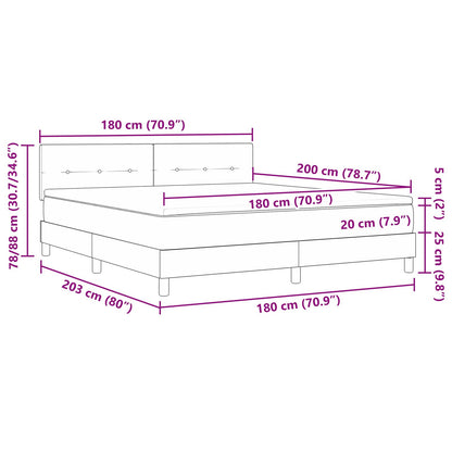 Pat Cu Saltea Tip Box Spring Negru Super King Catifea