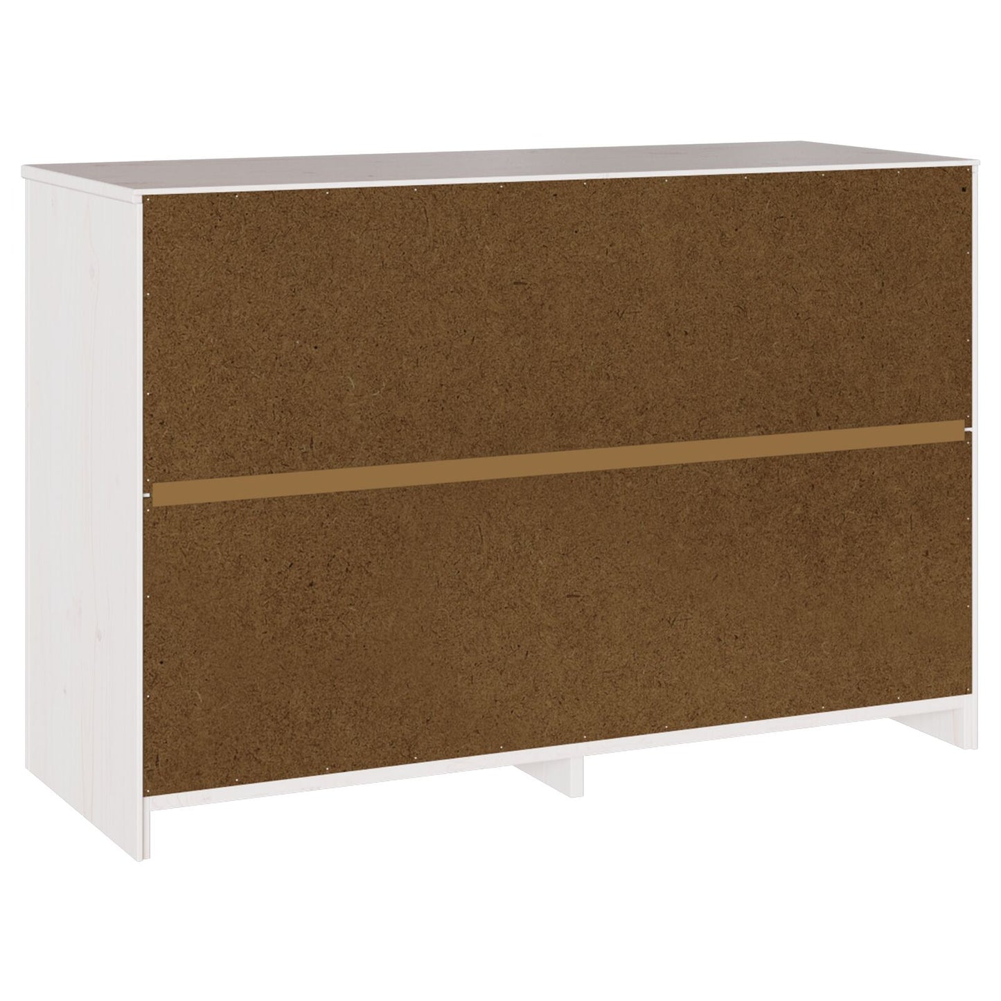 Comodă  &quot;&quot;Drammen&quot;&quot; Alb 111X43X73,5 Cm Lemn Masiv Pin