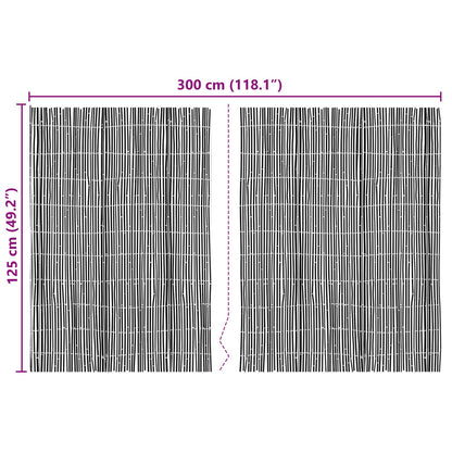 Gard Din Bambus 300X125 Cm