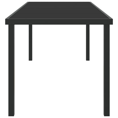 Masă De Grădină  Neagră 200X80X73 Cm Sticlă Întărită